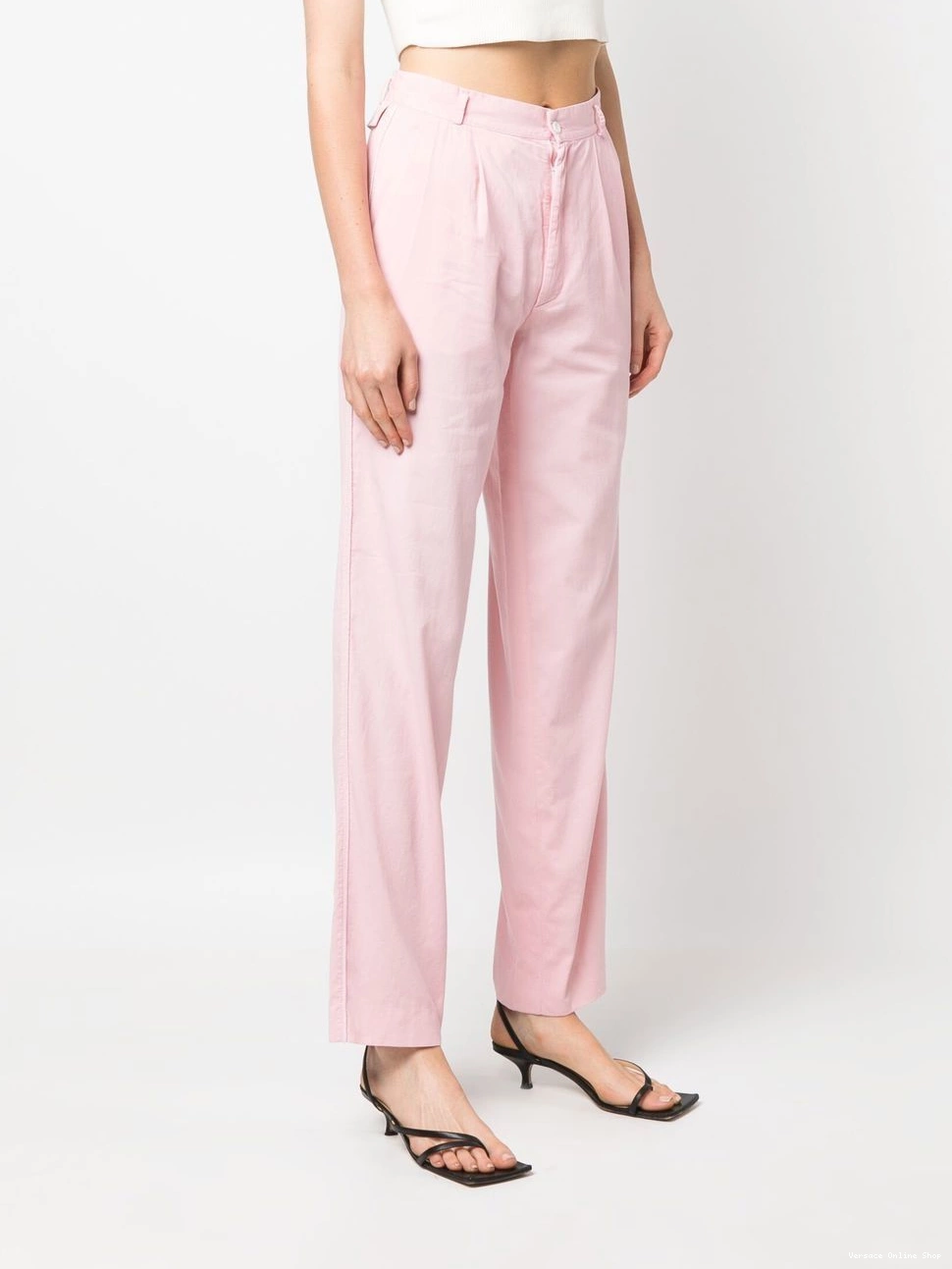 Cheap trousers 1990s straight-legged high-waisted Versace Women 0629